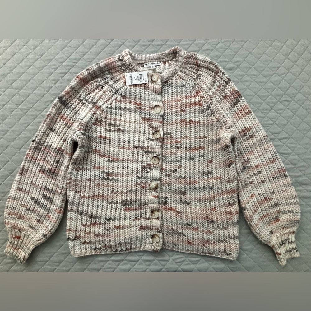 Cozy Multicolor Knit Sweater plus size - Picture 2 of 5